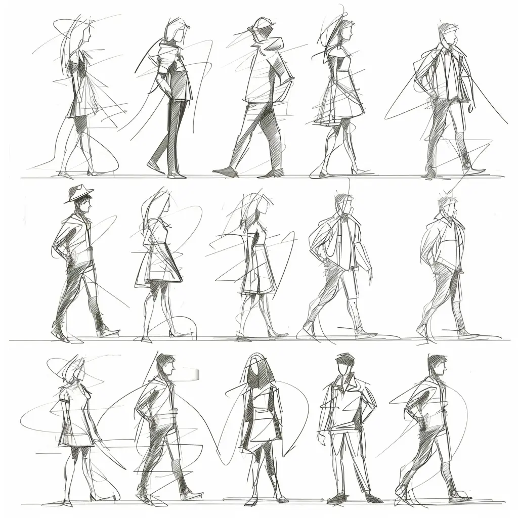 Animated Gesture Drawing Figures